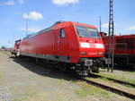 Die Seddiner 145 032,am 31.Mai 2020,im Heimatbw Seddin.