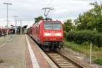 146 009 mit der RB32 (RB 17574) von Stendal nach Salzwedel in Salzwedel.