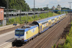 ME 146-01 verlässt am 17.07.2016 den Tostedter Bahnhof.