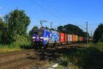 152 135 mit Containerzug am 06.09.2016 in Hamburg-Moorburg