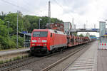 152 099-8 mit einen  Gemischten  am Haken. Tostedt, 30.06.2023.