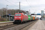 152 148-3 mit Seekisten am Haken. Tostedt, 15.03.2024.