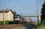 ES 64 U2 - 014 (182 514-0) MRCE im Dienst fr DB Fernverkehr AG mit dem EC 174 von Budapest-Keleti pu nach Hamburg-Altona in Vietznitz.