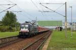 ES 64 U2 - 028 (182 528-0) MRCE Dispolok GmbH im Dienst fr die DB Regio AG mit der RB20 (RB 16316) von Halle(Saale)Hbf nach Eisenach am Haltepunkt Leuna Werke Sd.