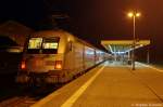 182 004-2  Porsche  DB Regio AG - Region Nordost kam mit dem RE2 (RE 37384) aus Cottbus mit +15min in Rathenow an.