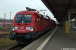 182 013-3 mit dem RE2 (RE 37410) von Cottbus nach Wittenberge in Wittenberge.