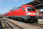 Die 3.Woche in Folge hatte ich mit 182 009-1+RE 4310 von Rostock Hbf nach Hamburg Hbf im Rostocker Hbf Glck.02.09.2016