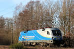 MWB 182 911-8 (eingestellt bei der EVB) am 28.01.2017 in Tostedt - Dreihausen.