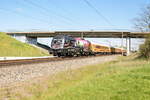 ES 64 U2 - 009  Europa ohne Grenzen  (182 509-0) MRCE Dispolok GmbH fr Hector Rail AB mit dem Locomore (LOC 1819) von Berlin-Lichtenberg nach Stuttgart Hbf in Nennhausen am 07.05.2017.