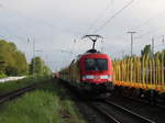 182 020(Bh Cottbus)mit Kreuzfahrer-Leerzug von Rostock Hbf nach Warnemnde bei der Durchfahrt in Rostock-Bramow.25.05.2017