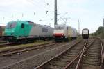 RBH 185 612-9(230) und PCT(Railpool) 185 637-6 und PCT(MRCE) ER20-005 In Hamburg Harburg am 21.09.2011