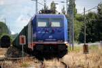 kaum von der Insel Rgen zurck gab es im Bahnhof Rostock-Bramow die Raildox 185er.14.06.2014