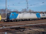 XRail 185 525,am 26.März 2017,im Rostocker Seehafen.