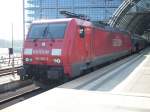 D 441 Berlin Zoo-Kiew mit Kurswagen nach Minsk,St.Petersburg und Moskau am 12.April 2009 mit 189 062 auf Gleis 11 im Berliner Hbf.