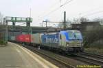 BoxXpress 193 880 mit Containerzug am 20.01.2015 in Hamburg-Harburg auf dem Weg nach Hamburg-Waltershof