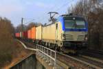 BoxXpress 193 841 mit Containerzug am 25.02.2015 in Hamburg-Moorburg