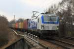 BoxXpress 193 881 mit Containerzug am 25.02.2015 in Hamburg-Moorburg