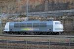 Rail Adventure 103 222 steht am 6 April 2018 in Bad Schandau.