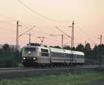 103 245-7 mit dem letzten IC Ulm - München in Neu-Ulm Pfuhl am 30.09.2011.