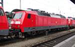 120 119-3 eingestellt im Schadzug nach München Freimann in Ulm am 12.07.2014.