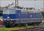 Die schne blaue 181 201-5 war am 12.10.2012 im Hauptbahnhof von Koblenz abgestellt.