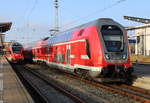 Am Nachmittag des 13.11.2020 traf 445 006 auf 429 529 im Rostocker Hbf.