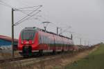 Talent 2 Hamster ohne Fell und Schnurrhaare:442 741 auf Schnupperkurs von Rostock nach Gstrow bei der Durchfahrt in Gragetopshof.12.03.2012