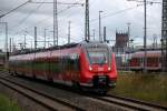 442 352-1 als S3 von Warnemnde nach Gstrow bei der Ausfahrt im Rostocker Hbf.12.07.2014