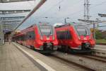 am 07.08.2015 waren 442 355+442 348 zu Gast im Rostocker Hbf.