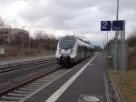 Halt an der Leipziger S-Bahnstation Karlsruher Straße,am 14.Februar 2016,für den 1442 633.