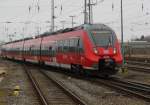 442 358 als S1(S 33946)von Rostock Hbf nach Warnemnde Werft bei der bereitstellung im Rostocker Hbf.18.03.2016