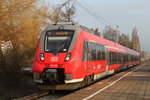 442 339 als S1 von Warnemnde Werft nach Rostock Hbf bei der Einfahrt im Haltepunkt Rostock-Holbeinplatz.08.04.2016