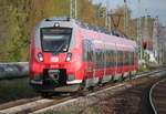 442 337 als S1(Warnemünde-Rostock)bei der Einfahrt im Haltepunkt Rostock-Holbeinplatz.28.04.2017