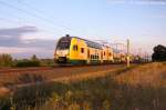 ET 445.106 (445 106-8) ODEG - Ostdeutsche Eisenbahn GmbH als RE2 (RE 37377) von Cottbus nach Wittenberge in Vietznitz.