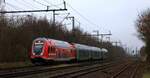 Gast Twindexx-Steuerwagen-Lok der DB Regio Nordost Rostock DBpzfa 445 005-5 REV/WR/21.03.23 mit RE 7 nach Hamburg. Jübek 27.11.2024