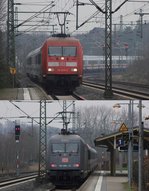 Diesmal hatte der LPF 78082(Leerpark für IC 1981 und 2407) 17 Wagen und war so lang das er in 2 Teilen gezeigt werden muss...gezogen wurde er von 6101 049-5 und geschoben wurde er von der  BKK 