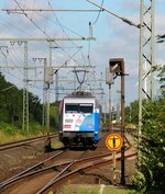 101 060-2  Bundespolizei  als LZF 48000 auf dem Weg nach Flensburg zum  Tag des Blaulichts .