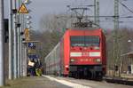 DB 6101 108-9 hat hier Einfahrt mit dem IC 2197 nach Köln.