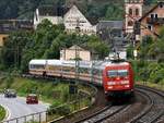 DB 101 045-3 mit unbekanntem IC aufgenommen in Bacharach.