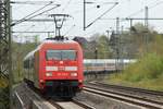 Vorne die 101 106 und hinten(nicht sichtbar) die 101 062 mit dem Leerzug aus hamburg nach Flensburg.