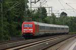 Sonntag morgen...die DB 101 053-7 mit dem IC 488 aus Basel bad Bhf hat Einfahrt in Schleswig.