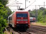 DB 101 064-4 und 120 124-3(hinten) mit dem LPF 78082 auf dem Weg nach Flensburg.