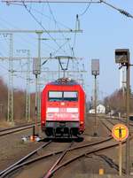 DB 101 024-8 auf Solo-Tour unterwegs Richtung Flensburg.