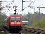 DB 101 013-1 vorne und 101 080-0  Luzern  rauschen hier mit dem LPF 78082 durch Schleswig Richtung Flensburg.