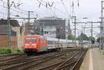 DB 101 112-1 mit IC Leerpark nach Flensburg Neumünster 05.08.2016