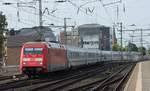 DB 101 080-0 mit IC 478 (Basel Bad Bf - Kiel Hbf) Ausfahrt NMS.