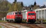 DB 101 063-6 und 218 436-4 beim Treffen in Itzehoe.