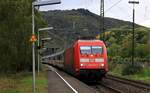 DB 101 101-4 mit IC Einfahrt Bungen Hbf 22.10.2023