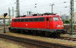 DB 110 489-2 war, nach Auskunft eines DB Mitarbeiters, am 01.06.2012 als Reservelok im Bhf Basel Bad.