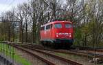 BTE E10 491/ 110 491-8 auf Rangierfahrt im Bhf Pattburg/DK.